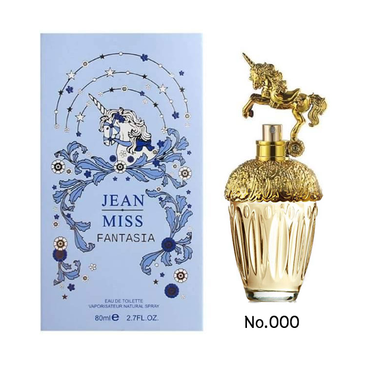 น้ำหอมยูนิคอร์น Jean Miss Fantasia ขวดสเปรย์รูปม้ายูนิคอร์น สีทอง W.365 รหัส. A422-000