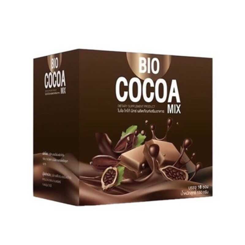 Bio Cocoa Mix ไบโอ โกโก้ มิกซ์  ของเเท้ 100 1 กล่อง มี 10 ซอง  W.250 รหัส.CP97