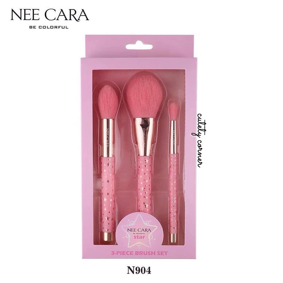 Nee Cara be Colorful ~ Star 3-Piece Brush Set เซตแปรง W.150 รหัส EM744