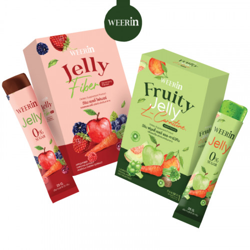 GU486 : [ซื้อ1แถม1] Weerin Fruity Jelly เจลลี่คุมหิว เจลลี่ผอม เจลลี่ดีท็อกซ์