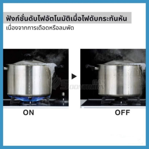เตาแก๊สฝังเคาน์เตอร์ Luckyflame รุ่น LBS-932N 5