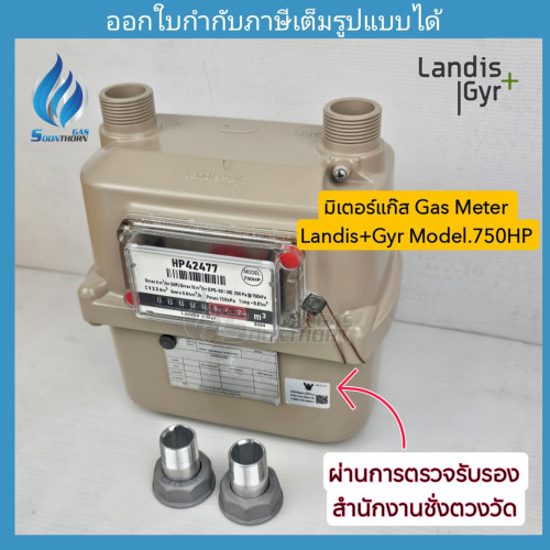 มิเตอร์แก๊ส LANDIS & GYR Model. 750 HP (ผ่านรับรองจากสำนักงานกลางชั่งตวงวัด)