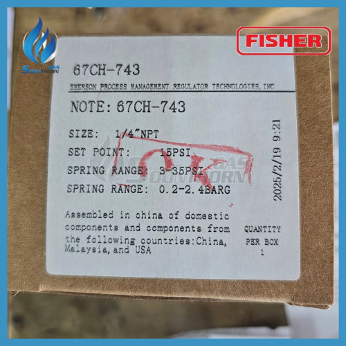 HIGH-PRESSURE REGULATOR FISHER รุ่น FS 67/743 4