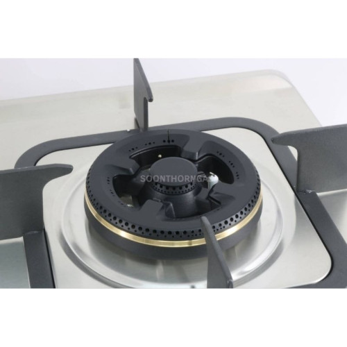 เตาฝัง 2 หัวเตา หน้าเตาสแตนเลสแท้ luckyflame รุ่น LBS-942N 2