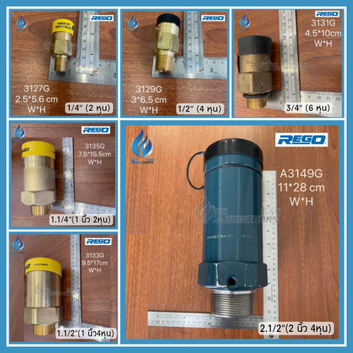 วาล์วนิรภัยกันระเบิด Safety Relief Valve REGO(มี 6 ขนาด) 5