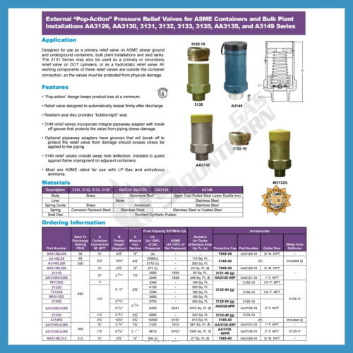 วาล์วนิรภัยกันระเบิด Safety Relief Valve REGO(มี 6 ขนาด) 4