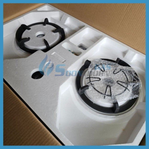เตาฝังหน้ากระจกนิรภัย 2 หัวเตาผสม หัวเตาอินฟาเรด และหัวเตาทองเหลือง LUCKYFLAME : LBG-2802 6