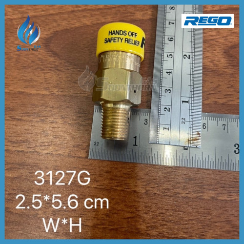 รีรีฟวาล์ว REGO : 3127G  (Safety Relief Valve) ขนาด 2 หุน (1/4) 5