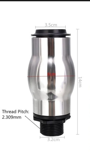 หัวน้ำพุฟองเบียร์สแตนเลส ECO ขนาด 1 นิ้ว 1