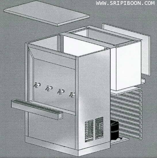 ตู้ทำน้ำเย็น แบบ ต่อท่อประปา MAXCOOL แม็คคูล รุ่น MC-3P  3 หัวก๊อก แบบแผงรังผึ้ง ราคาลดสอบถาม AU7XX 2