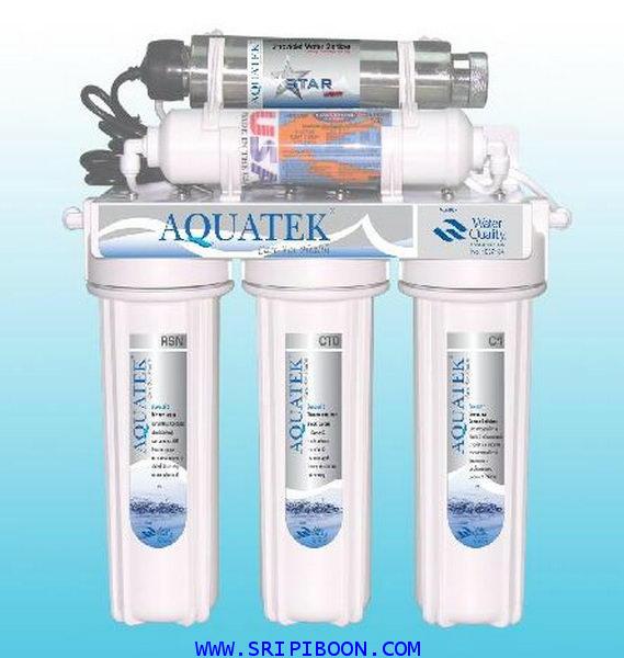 เครื่องกรองน้ำดื่ม AQUATEK อาควอเท็ค 5 ขั้นตอน ยูวี Omnipure+UV Aquatek + อุปกรณ์ทังชุด