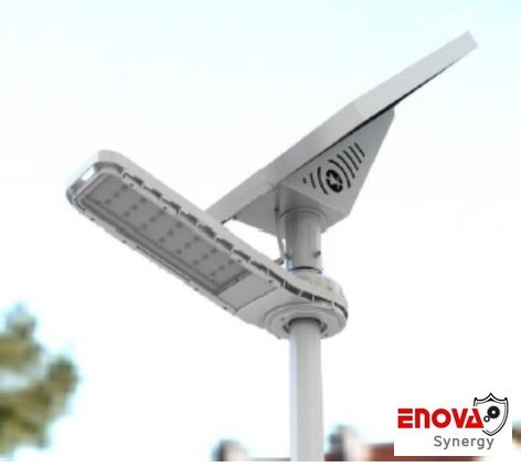โคมไฟโซล่าเซล พลังแสงอาทิตย์ ENOVA อีโนว่า รุ่น ST- 2 (5V- 80W) ระยะความสูง 6 เมตร