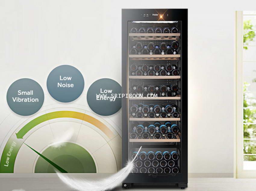 ตู้แช่ไวน์ HAIER ไฮเออร์ JC360 กระจก Low E 3 ชั้น บรรจได้ 171 ขวด ส่ง