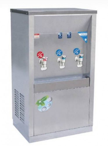 ตู้ทำน้ำเย็น -น้ำร้อน ต่อท่อประปา MAXCOOL แม็คคูล MCH-3PW น้ำเย็น 2 ก๊อก น้ำร้อน 1(แผงความร้อน)