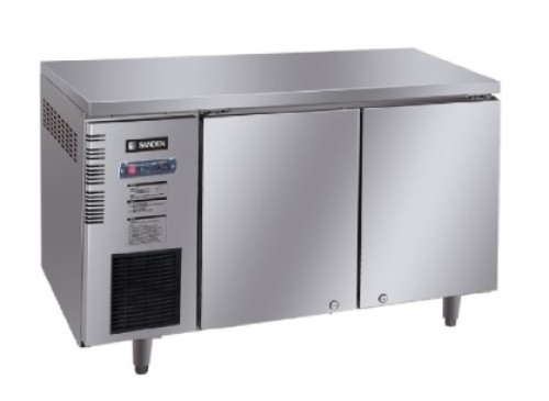 ตู้แช่เคาน์เตอร์สแตนเลส 2 ประตู รุ่น SCC-1202 แบบแช่เย็น SANDEN INTERCOOL ขนาด 300 ลิตร 10.6 คิว