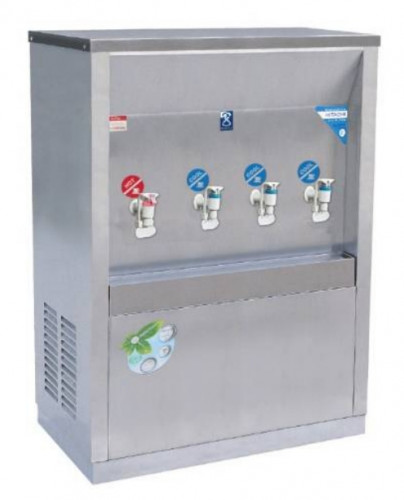 ตู้ทำน้ำเย็น-น้ำร้อน แบบ ต่อท่อประปา MAXCOOL แม็คคูล รุ่น MCH-4P (H1C3) (แบบแผงรังผึ้ง) EAOUX