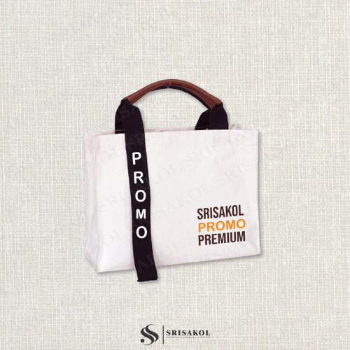 Premium Canvas bag กระเป๋าผ้าแคนวาส มีสายห้อย รหัส A2527-10BF