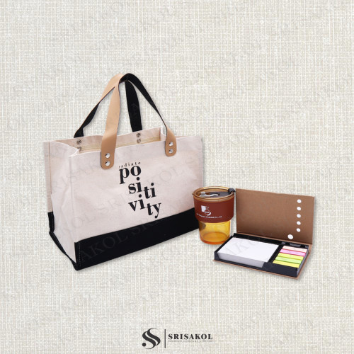 ชุด Premium Gift set เซทกระเป๋าผ้า 3 ชิ้น รหัส A2527-1SB