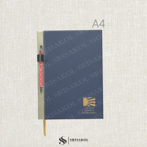 Diary Premium สมุดโน๊ต สมุดไดอารี่ มีที่เสียบปากกา รหัส A2411-19D 4