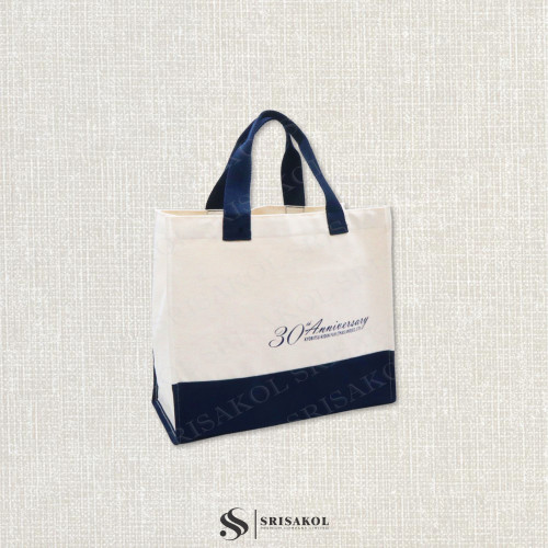 Premium Canvas Bag กระเป๋าผ้าแคนวาส รหัส A2602-15BM