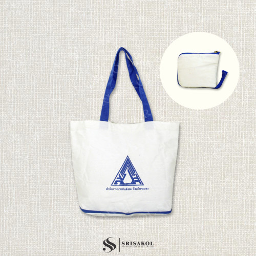 Foldable Canvas bag กระเป๋าพับเก็บได้ ผ้าแคนวาส รหัส A2602-20B 1