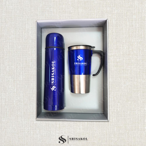 ชุด Gift set กระติกน้ำ+แก้วน้ำ พร้อมกล่อง รหัส A2407-12PP 2