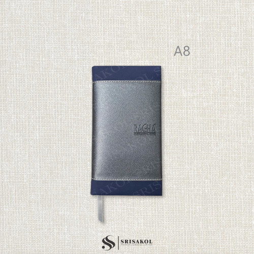 สมุดโน๊ตที่ระลึก สมุดโน๊ตพรีเมี่ยม size A8 ปกPU บุฟองน้ำ รหัส A2504-29D #A