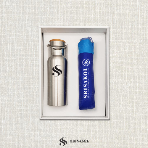 ชุด Gift set กระบอกน้ำ+ร่ม รหัส A2303-16SU