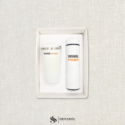 ชุดเซทของที่ระลึกองค์กร Giftset กระติกน้ำและแก้วเก็บอุณหภูมิ รหัส A2503-22PS