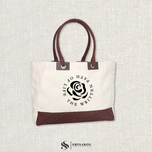 Canvas tote bag กระเป๋าผ้าแคนวาส รหัส A2526-1B