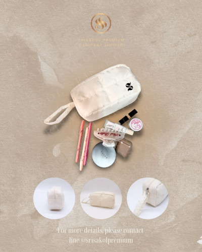 Puff bag กระเป๋าใส่ของอเนกประสงค์ ผ้าร่มนุ่มนิ่ม รหัส A2616-9BS #B 2