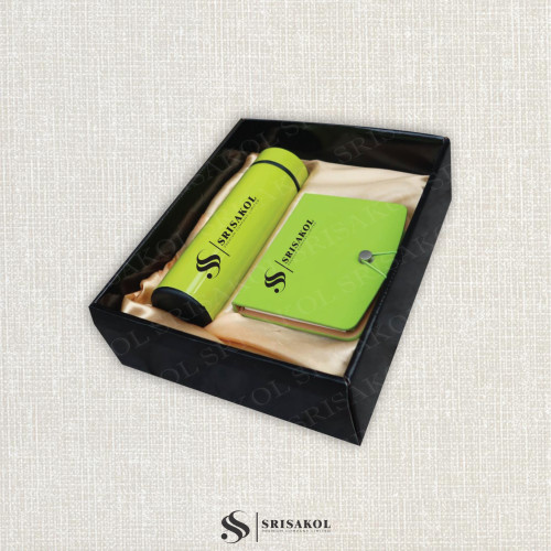 ชุด Gift set 2 ชิ้น กระติกน้ำอุณหภุมิ+สมุดโน๊ต รหัส A2333-12KS