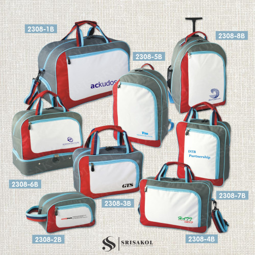 กระเป๋าเดินทางมีที่ใส่รองเท้า ผ้า 600D รหัส A2308-1B 1