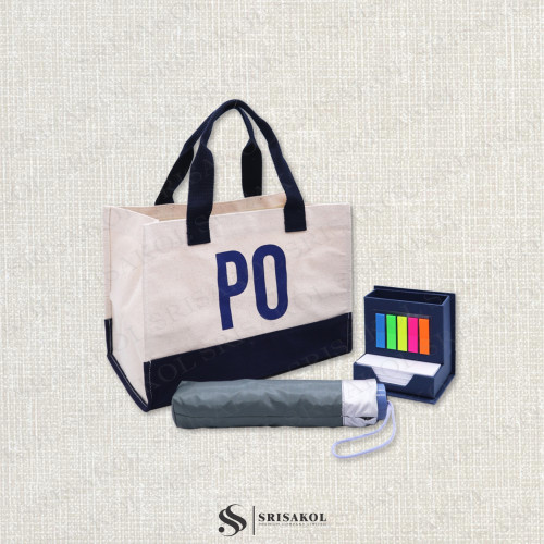 Premium Gift set เซทกิ๊ฟท์เซทกระเป๋าผ้าพรีเมี่ยมรักษ์โลก รหัส A2527-2SB