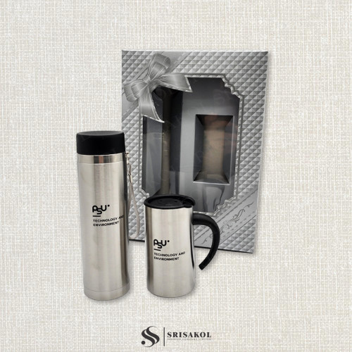 ชุดเซทของที่ระลึกองค์กร Giftset กระติกน้ำและแก้วเก็บอุณหภูมิ รหัส A2503-25PP
