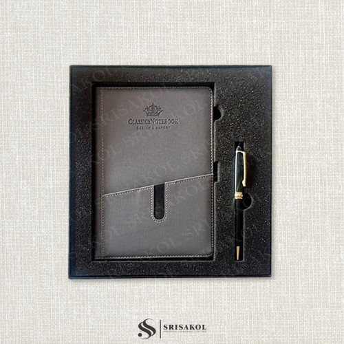 ของที่ระลึกองค์กร ชุดกิ๊ฟท์เซทพรีเมี่ยมสมุดและปากกา รหัส A2504-25KP