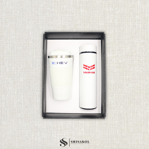 ชุด Gift set 2 ชิ้น แก้วน้ำเก็บอุณหภูมิ + กระติกน้ำเก็บอุณหภูมิ รหัส A2335-12PS