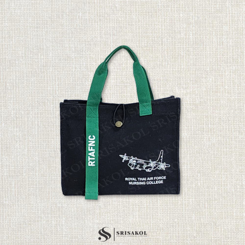 Premium Canvas bag กระเป๋าผ้าแคนวาส 16 oz มีสายห้อย รหัส A2527-5BM