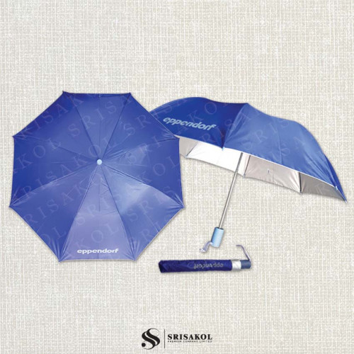 ร่มพรีเมี่ยม ร่มพับ 2 ตอน 21 นิ้ว มือเปิด ซองผ้า รหัส A2519-2U 4