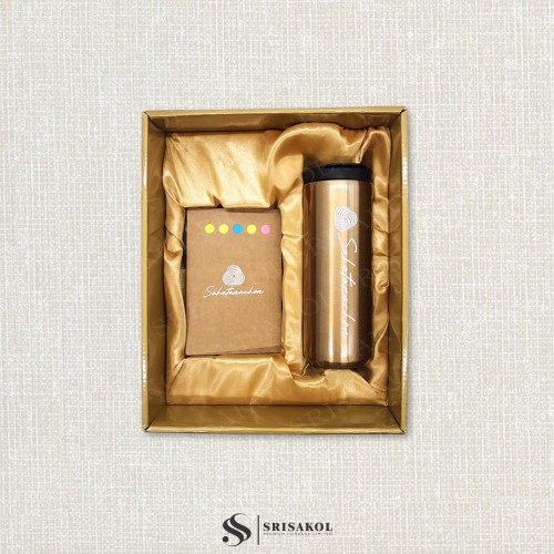 ชุด Gift set 2 ชิ้น กระบอกน้ำ+สมุดโน๊ต รหัส A2503-7KP