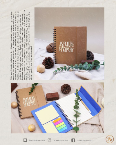 Eco-Friendly Notebook สมุดโน๊ตพรีเมี่ยม รหัส A2514-10DT 1