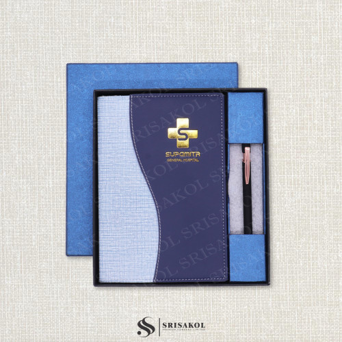 ชุดกิ๊ฟท์เซทของที่ระลึกพรีเมี่ยมสมุดและปากกา รหัส A2504-28D