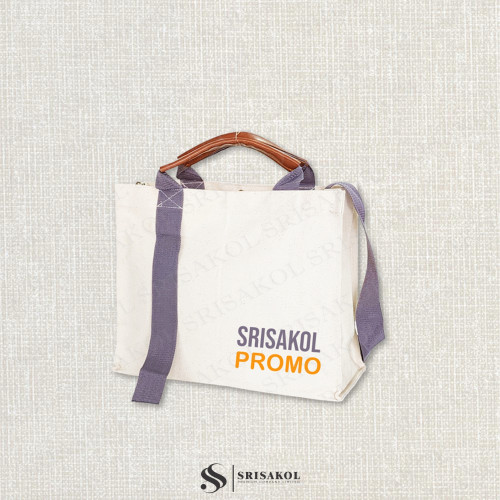 Premium Canvas bag กระเป๋าผ้าแคนวาส มีสายห้อย รหัส A2527-9BF