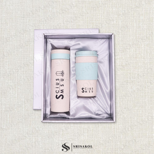 เซทของที่ระลึกพรีเมี่ยม Giftset กระติกน้ำและแก้ว ECO รหัส A2513-9PS