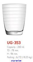 แก้วน้ำ, แก้วใส รุ่น UG-353