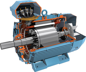 มอเตอร์ ABB 1 แรงม้า รุ่น M2QA80M2A[3,000 rpm ] 1