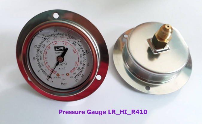 Pressure Gauge 0-53 bar R410A