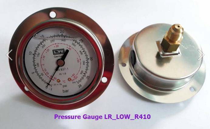 Pressure Gauge 0-38 bar R410A