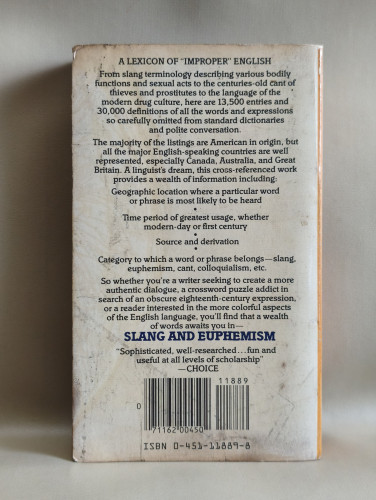 Slang and Euphemism By Richard A. Spears 1