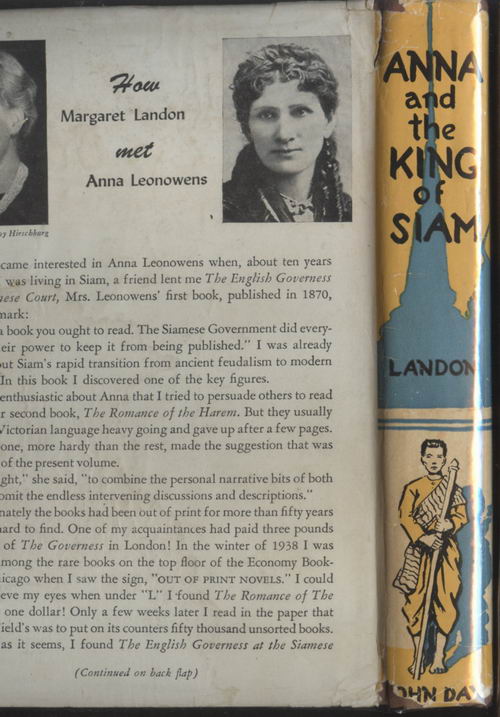 ANNA  THE KING OF SIAM-1944 1st Edition 1
